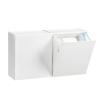 NOENNULL Wall Mounted Storage Box Flip Lid Design Space Saving Large Capacity Wall Mounted Storage Organizer Box for Cotton Swab Floss Tissue (White), NOENNULLvabu4k12tr-11 view 1
