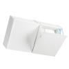NOENNULL Wall Mounted Storage Box Flip Lid Design Space Saving Large Capacity Wall Mounted Storage Organizer Box for Cotton Swab Floss Tissue (White), NOENNULLvabu4k12tr-11 view 2
