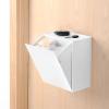 NOENNULL Wall Mounted Storage Box Flip Lid Design Space Saving Large Capacity Wall Mounted Storage Organizer Box for Cotton Swab Floss Tissue (White), NOENNULLvabu4k12tr-11 view 4