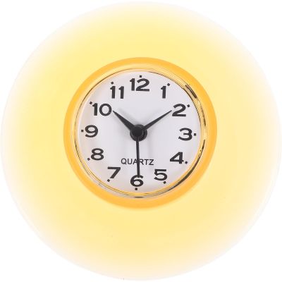 Luxshiny Bathroom Clock Cup Shower Clock for Kitchen and Bathroom Mirror Easy to Install No Battery Included