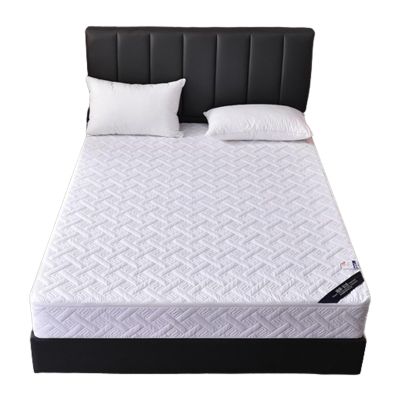MKKBOB Mattress Protector,Brushed Fabric Mattress Cover Mattress Protector Pad Cover with Zipper,Quilted Fitted Mattress Pad Ultra Soft Breathable Fitted Sheet (Color : White, Size : 150x200+25cm)