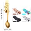ANAIUCY Scoop Five-Piece Featured Spoon Stainless Steel Coffee Stirring Spoon Home Restaurant Cooking Tool Spoon, Cake Dessert Cereal Breakfast Spoon Soup Spoon view 2