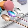 ANAIUCY Scoop Stainless Steel Cocktail Coffee Stirring Spoon Long Handle ice Cream Watermelon Dessert Spoon Creative jam Spoon Soup Spoon view 4