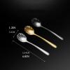 ANAIUCY Scoop Set of 5 Ice Cream Spoons - 304 Stainless Steel Dessert Spoons, Stirring Coffee Spoons Creative Exquisite Small Spoons 6.0 Inch Soup Spoon (Color : A) view 2