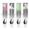 ANAIUCY Scoop Gift Box Four-Piece Dessert Ice Cream Spoon Stainless Steel Ice Tea Coffee Stirring Spoon Cake Dessert Afternoon Tea Spoon Featured Spoon Soup Spoon (Color : C) view 2
