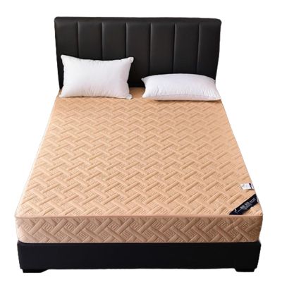 MKKBOB Mattress Protector,Brushed Fabric Mattress Cover Mattress Protector Pad Cover with Zipper,Quilted Fitted Mattress Pad Ultra Soft Breathable Fitted Sheet (Color : Camel, Size : 160x200+25cm)
