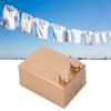 Zerodis Wall Mounted Stainless Clothesline, Retractable Clothesline Steel Clothes Hanging Dryer Indoor Outdoor Retractable Clothesline Laundry Drying Rope for Home Use (9021G Golden view 2