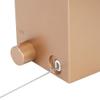 Zerodis Wall Mounted Stainless Clothesline, Retractable Clothesline Steel Clothes Hanging Dryer Indoor Outdoor Retractable Clothesline Laundry Drying Rope for Home Use (9021G Golden view 4
