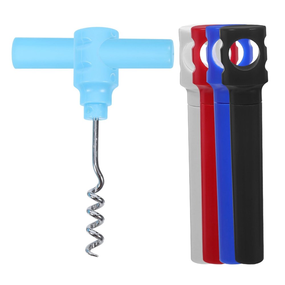 Cabilock 5pcs Portable Corkscrew Lightweight Wine Bottle Opener for Travel Camping Home Use Compact Design Wine Opener Tools for Removal