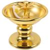 ABOOFAN Ghee Lamp Holder, Retro Butterlamp Tea Light Holder Copper Puja Oil Butterlamp Oil Lamp Worship Lamp Temple Oil Lamp Altar Supplies Gold 2 view 1