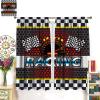 AAVEUP Racing Blackout Curtains for Kids,Cartoon Checkered Dashboard Car Engine Racing Flag Window Drapes Print for Children Boys Juvenile Bedroom Living Room Nursery Bathroom 52x96in view 4