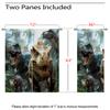 18TH CROZY Dinosaur Blackout Curtains for Girls Boy Home Decor, 3D Jurassic Dino Nature Animals World Grommet Thermal Insulated Drapes Darkening Window Curtain for Bedroom Living Room, 72 x 63 Inch view 3