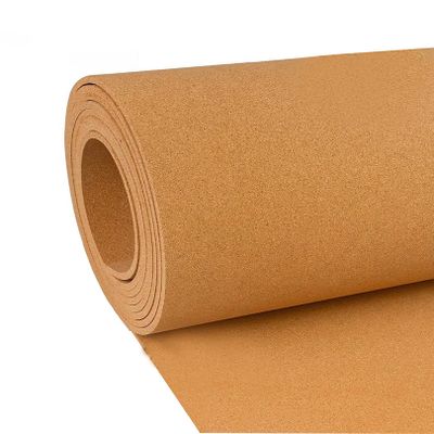 LYZLPHLL Cork Roll, Cork Board Rolls, Pin Boards for Walls, Cork Floor Tiles, Sound Insulation, 1/3" 1/4" Thick, for Office Home DIY Supplies, Brown (Color : Thick 8mm, Size : 0.9mx3m(3ftx9.8ft))