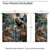 3D Dinosaur Blackout Curtains for Girls Boy Home Decor, Jurassic Animals Ancient Jungle World Animal Grommet Thermal Insulated Drapes Darkening Window Curtain for Bedroom Living Room, 42 x 45 Inch view 3