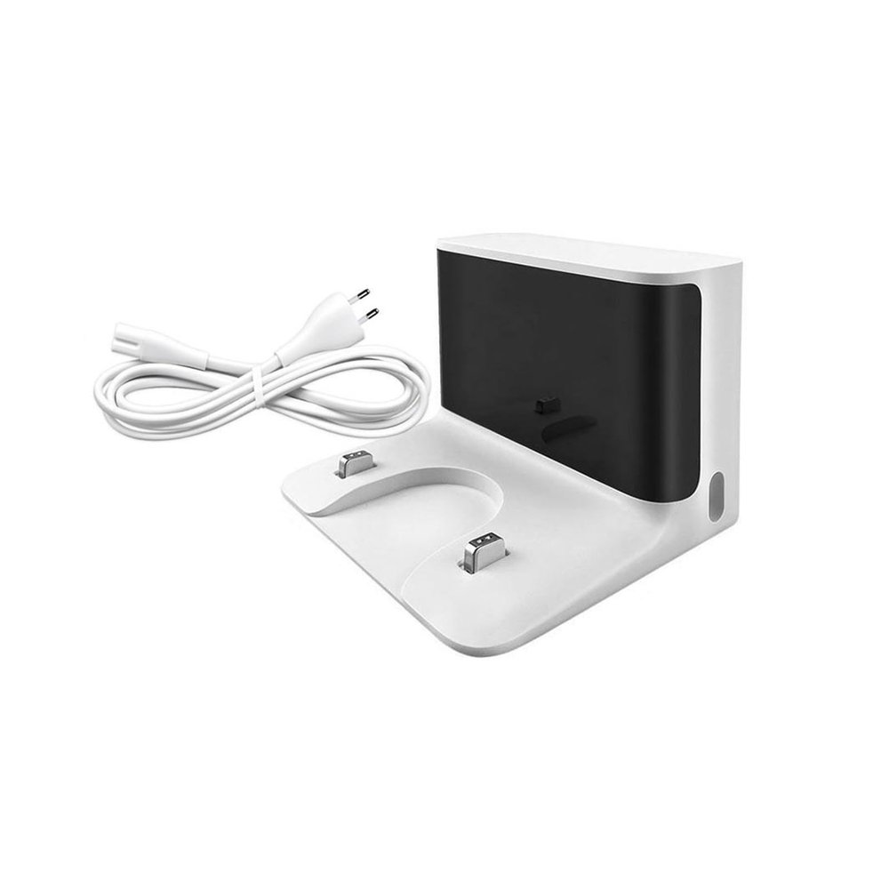 ZJGLYMEa Sweep and Drag Integrated Charging Dock, Compatible for Dream F9/D9/D9 Pro/D9 Max/L10 Pro/Z10 Pro, Compatible for Mijia 1C Robot Vacuum Cleaner Accessories (Color : 1PC White EU Plug)