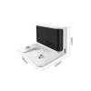 ZJGLYMEa Sweep and Drag Integrated Charging Dock, Compatible for Dream F9/D9/D9 Pro/D9 Max/L10 Pro/Z10 Pro, Compatible for Mijia 1C Robot Vacuum Cleaner Accessories  (Color : 1PC White EU Plug) view 3