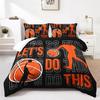 AILONEN Sport Basketball Comforter Set for Boys - Twin Size Basketball Bedding Set for Kids and Teens - 3 Pieces: 1 Comforter, 2 Pillowcases view 3