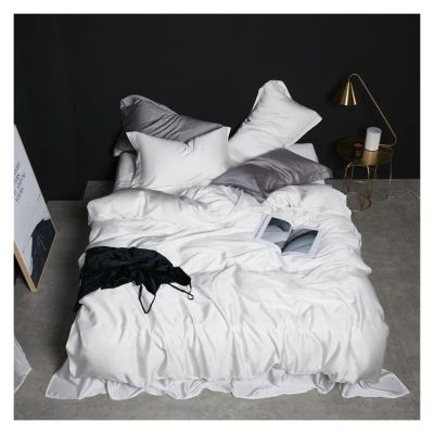 Zixmix Pure 100% Silk Green Bedding Set Beauty Double Queen King Duvet Cover Bed Linen Set Fitted Sheet Pillowcase,Bedding