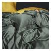 Zixmix Pure 100% Silk Green Bedding Set Beauty Double Queen King Duvet Cover Bed Linen Set Fitted Sheet Pillowcase,Bedding view 3
