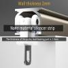 Aluminium Curtain Single Tracks Curtain Rail Ceiling Track Curtain Pole Holders Wall Mount Heavy Duty Mute Curtain Rods System Suitable for Room Partitions and Bay Windows, 3 Colors ( Color : Black , view 3
