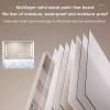 Led bathroom mirror with storage,Wall-mounted wooden medicine cabinet with defogger,bathroom vanity mirror smart medicine cabinet with 3 color lights,time display,touch control,Paper extraction hole ( view 4