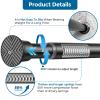 AIZESI Tension Rod 24 to 46 Inch, 1Pcs Black Tension Curtain Rod, Adjustable Spring Tension Rod No Drilling for windowkitchenclosetdoorway view 3