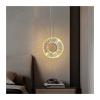 INTRIXX Modern Minimalist 1/3 Head Pendant Lights Compatible with Kitchen Island Suspension Lamps Indoor Dining Table LED Decor Lighting Gold,Crystal Chandelier view 2