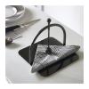 Multifunctional Tissue Box Holder Creative Paper Towel Seat Pressure Table Restaurant Hotel Desktop Square Towel Rack Napkin Rack Vertical Paper Clip Seat Decoration Decoration Decorative Napkin Holde view 3