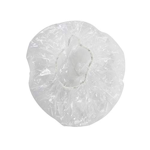 Pasuihcay 100Pcs Reusable Food Keep Storage Covers Elastic Clear Bowl Covers Dish Plastic Covers for Family Outdoor Picnic, Transparent