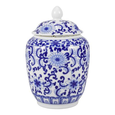 Cabilock Tea Canister Vintage and Porcelain Jar for Tea Candy Bean Storage Airtight Sealed Container for Home and Multi-function Use