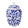 Cabilock Tea Canister Vintage and Porcelain Jar for Tea Candy Bean Storage Airtight Sealed Container for Home and Multi-function Use view 1