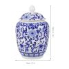 Cabilock Tea Canister Vintage and Porcelain Jar for Tea Candy Bean Storage Airtight Sealed Container for Home and Multi-function Use view 3