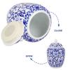 Cabilock Tea Canister Vintage and Porcelain Jar for Tea Candy Bean Storage Airtight Sealed Container for Home and Multi-function Use view 4