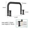 ANTEISI 4-Piece Mattress Holder Set, Non-Slip Mattress Clamps, for Metal Bed Frames. Black Color view 2