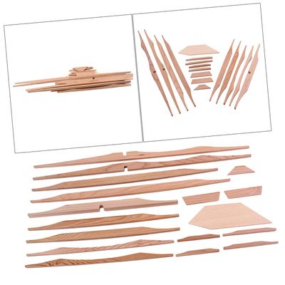 PHTZEZFC 17pcs 41 Luthier Tools Luthier DIY Accessories Spruce Brace Wood Kit Spruce Brace Kit Spruce Acoustic Braces Unfinished Bass Fretboard Ukulele Accessories Wooden Guitar
