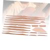 PHTZEZFC 17pcs 41 Luthier Tools Luthier DIY Accessories Spruce Brace Wood Kit Spruce Brace Kit Spruce Acoustic Braces Unfinished Bass Fretboard Ukulele Accessories Wooden Guitar view 3