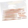 PHTZEZFC 17pcs 41 Luthier Tools Luthier DIY Accessories Spruce Brace Wood Kit Spruce Brace Kit Spruce Acoustic Braces Unfinished Bass Fretboard Ukulele Accessories Wooden Guitar view 4
