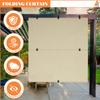 AwnPro Patio Shades 7'W x 7'H Cordless Roller Shades Blackout Foldable Roll Up Blinds UV Protection Exterior Sun Screen for Windows, Porch, Homes, Offices, Pergola,Gazebo, Beige view 2