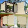 AwnPro Patio Shades 7'W x 7'H Cordless Roller Shades Blackout Foldable Roll Up Blinds UV Protection Exterior Sun Screen for Windows, Porch, Homes, Offices, Pergola,Gazebo, Beige view 3