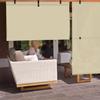 AwnPro Patio Shades 7'W x 7'H Cordless Roller Shades Blackout Foldable Roll Up Blinds UV Protection Exterior Sun Screen for Windows, Porch, Homes, Offices, Pergola,Gazebo, Beige view 4