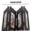 PHTZEZFC Four Beauties Screen Mini Panel Room Screen Chinese Decorative Desktop Calligraphy Pen Rest Decorative Screen Panel Desk Topper Room Divider Resin Office Fold view 4