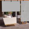 AwnPro Patio Shades 7'W x 7'H Cordless Roller Shades Blackout Foldable Roll Up Blinds UV Protection Exterior Sun Screen for Windows, Porch, Homes, Offices, Pergola,Gazebo, Light Gray view 4