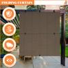 AwnPro Patio Shades 7'W x 12'H Cordless Roller Shades Blackout Foldable Roll Up Blinds UV Protection Exterior Sun Screen for Windows, Porch, Homes, Offices, Pergola,Gazebo, Brown view 2