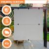 AwnPro Patio Shades 7'W x 12'H Cordless Roller Shades Blackout Foldable Roll Up Blinds UV Protection Exterior Sun Screen for Windows, Porch, Homes, Offices, Pergola,Gazebo, Light Gray view 2