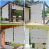 AwnPro Patio Shades 7'W x 12'H Cordless Roller Shades Blackout Foldable Roll Up Blinds UV Protection Exterior Sun Screen for Windows, Porch, Homes, Offices, Pergola,Gazebo, Light Gray view 3