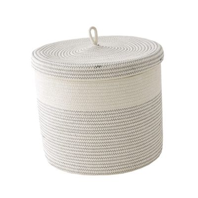 PHTZEZFC Cotton Rope Laundry Basket Foldable Laundry Hamper Steam Bun Maker Clothes Storage Organizer Dirt Clothes Organizer Bedroom Organizer Foldable Laundry Baskets Clothing Toy Basket