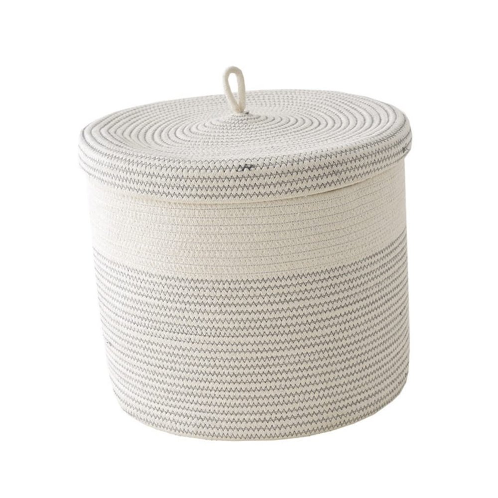 PHTZEZFC Cotton Rope Laundry Basket Foldable Laundry Hamper Steam Bun Maker Clothes Storage Organizer Dirt Clothes Organizer Bedroom Organizer Foldable Laundry Baskets Clothing Toy Basket