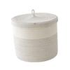 PHTZEZFC Cotton Rope Laundry Basket Foldable Laundry Hamper Steam Bun Maker Clothes Storage Organizer Dirt Clothes Organizer Bedroom Organizer Foldable Laundry Baskets Clothing Toy Basket view 1
