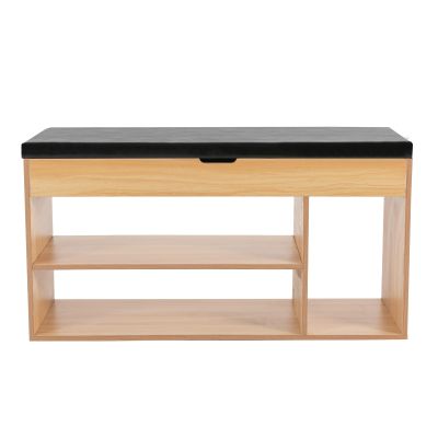ACNAO Shoe Rack Organizer Bench,Modern 2-Tier Shoe Rack Organizer,Shoe Bench with Flip Top Storage Space for Entryway,Storage Bench for Hallways, Front Doors, Bedrooms,Entrance Doors