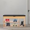 ACNAO Shoe Rack Organizer Bench,Modern 2-Tier Shoe Rack Organizer,Shoe Bench with Flip Top Storage Space for Entryway,Storage Bench for Hallways, Front Doors, Bedrooms,Entrance Doors view 2